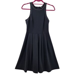 Mossimo Supply Co. Black Studded Skater Dress Women's Size Extra Small XS